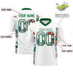 Custom White Kelly Green Ukiyo-e Auspicious Clouds Graffiti Pattern Football Jersey | BuyFootballJersey