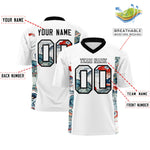 Custom White Black Ukiyo-e Auspicious Clouds Graffiti Pattern Football Jersey | BuyFootballJersey
