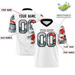 Custom White Black Sleeve Ukiyo-e Auspicious Clouds Graffiti Pattern Football Jersey | BuyFootballJersey