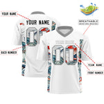 Custom White Gray Ukiyo-e Auspicious Clouds Graffiti Pattern Football Jersey | BuyFootballJersey