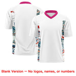 Custom White Rose Red Ukiyo-e Auspicious Clouds Graffiti Pattern Football Jersey | BuyFootballJersey