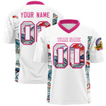 Custom White Rose Red Ukiyo-e Auspicious Clouds Graffiti Pattern Football Jersey | BuyFootballJersey