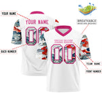 Custom White Rose Red Sleeve Ukiyo-e Auspicious Clouds Graffiti Pattern Football Jersey | BuyFootballJersey