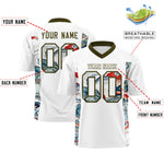 Custom White Olive Ukiyo-e Auspicious Clouds Graffiti Pattern Football Jersey | BuyFootballJersey