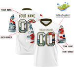 Custom White Olive Sleeve Ukiyo-e Auspicious Clouds Graffiti Pattern Football Jersey | BuyFootballJersey