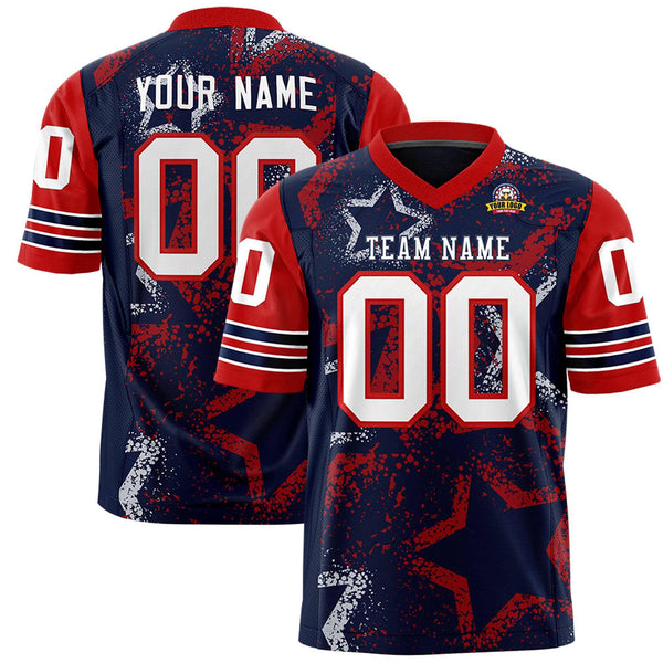 Custom Neon Green Pink-White Personalized Star Pattern Design Football Jersey | BuyFootballJersey