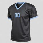 Unofficial Custom Mesh Fan Jersey – Charcoal / Ice – Personalized Name, Number & Logo – Not Licensed