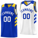 Custom Royal White Reversible Double Side Tops Basketball Jersey | BuyFootballJersey