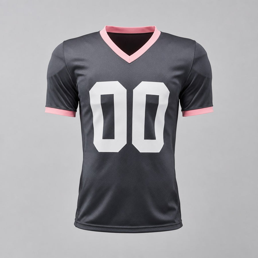 Unofficial Custom Mesh Fan Jersey – Graphite / Blush – Personalized Name, Number & Logo – Not Licensed
