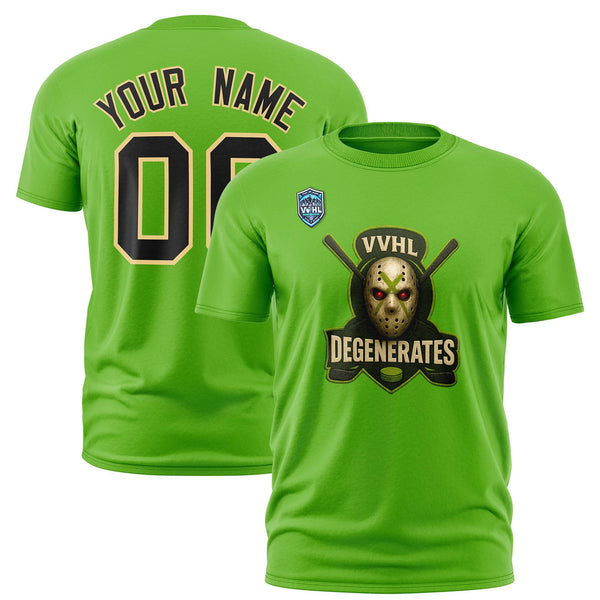 Custom VVHL Green Black-White S7-Degenerates T-Shirt | BuyFootballJersey