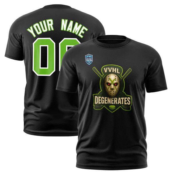 Custom VVHL Black Green-Khaki S7-Degenerates-2 T-Shirt | BuyFootballJersey