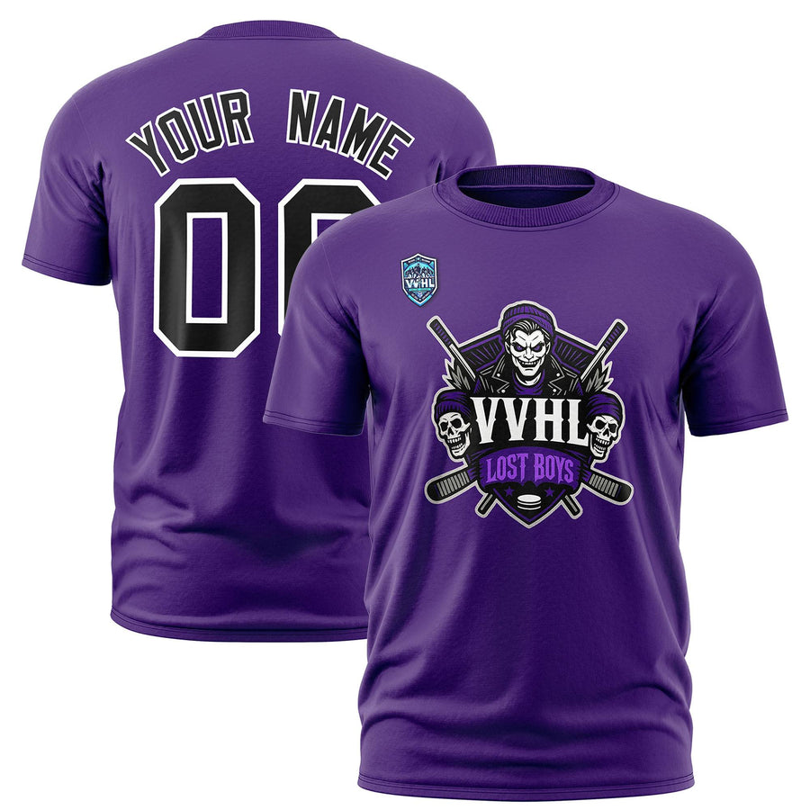 Custom VVHL Purple Black-White S7-lost-boys T-Shirt | BuyFootballJersey