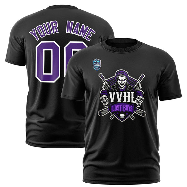 Custom VVHL Black Purple-White S7-lost-boys-1 T-Shirt | BuyFootballJersey