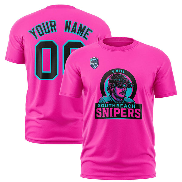 Custom VVHL Kelly Green Purple-Gold S7-Portage-Moneyshots-2 T-Shirt | BuyFootballJersey