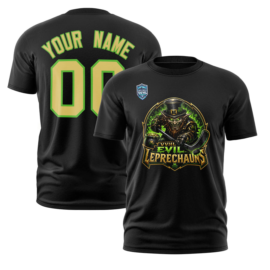Custom VVHL S11 Evil leprechauns Black T-Shirt | BuyFootballJersey