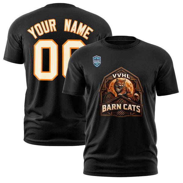 Custom VVHL S11 Barn Cats Black T-Shirt | BuyFootballJersey