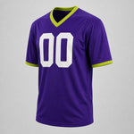 Unofficial Custom Mesh Fan Jersey – Indigo / Lime – Personalized Name, Number & Logo – Not Licensed