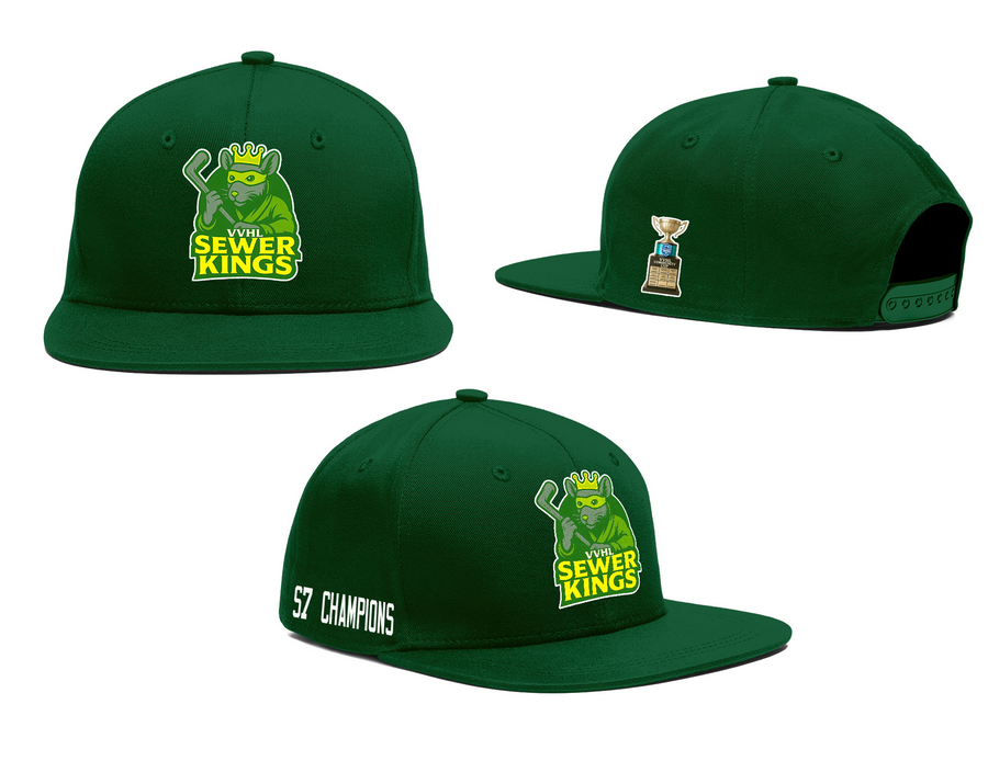 Custom VVHL Green S7-Sewer-Kings 3D Puff Embroidery Flat Embroidery Baseball Cap | BuyFootballJersey