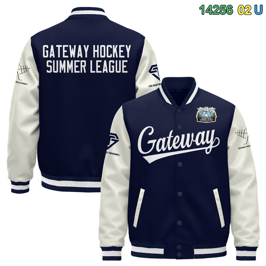 Custom Raglan Sleeves Varsity Full-Snap Leather Sleeves Letterman Jacket¨C | BuyFootballJersey