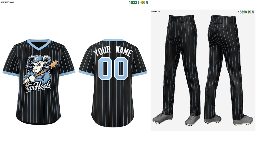 Custom Black Baseball Uniform Jersey/Pants Package For Team– | BuyFootballJersey