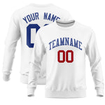 Custom White Classic Style Personalized Uniform Pullover Hoodie | BuyFootballJersey