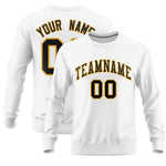 Custom White Classic Style Personalized Uniform Pullover Hoodie | BuyFootballJersey