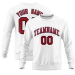 Custom White Classic Style Personalized Uniform Pullover Hoodie | BuyFootballJersey