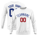 Custom White Classic Style Personalized Uniform Pullover Hoodie | BuyFootballJersey