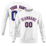 Custom White Classic Style Personalized Uniform Pullover Hoodie | BuyFootballJersey