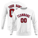 Custom White Classic Style Personalized Uniform Pullover Hoodie | BuyFootballJersey