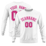 Custom White Classic Style Personalized Uniform Pullover Hoodie | BuyFootballJersey