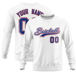 Custom White Classic Style Personalized Uniform Pullover Hoodie | BuyFootballJersey