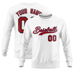 Custom White Classic Style Personalized Uniform Pullover Hoodie | BuyFootballJersey
