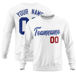 Custom White Classic Style Personalized Uniform Pullover Hoodie | BuyFootballJersey