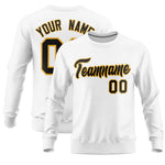 Custom White Classic Style Personalized Uniform Pullover Hoodie | BuyFootballJersey