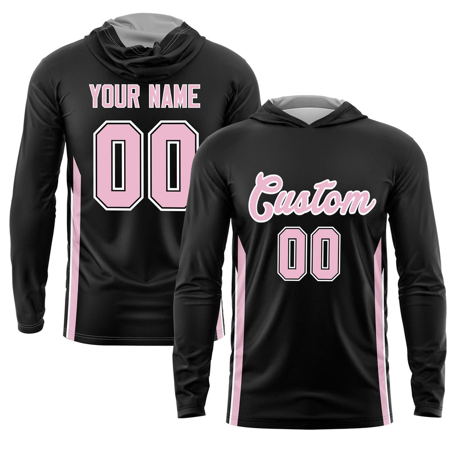 Custom Black Light Pink Basketball Shooting Shirt Performance Training Quick Dry Hoodie | BuyFootballJersey