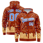 Custom Texas Orange Graffiti Pattern Fashion Hoodie Athletic Pullover Sweatshirt | BuyFootballJersey