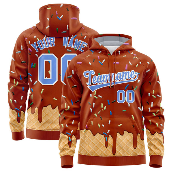 Custom Texas Orange Graffiti Pattern Fashion Hoodie Athletic Pullover Sweatshirt | BuyFootballJersey