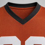 Unofficial Custom Mesh Fan Jersey – Rust / Charcoal – Personalized Name, Number & Logo – Not Licensed