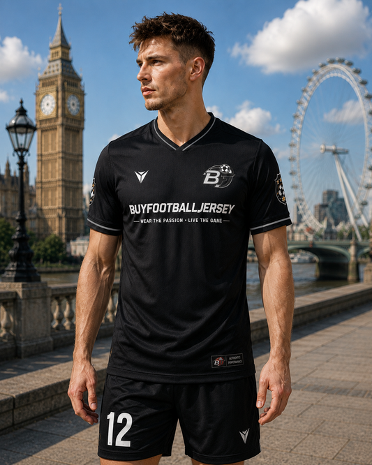 Premium Football Jerseys | Black Soccer Jersey for Men | BuyFootballJersey