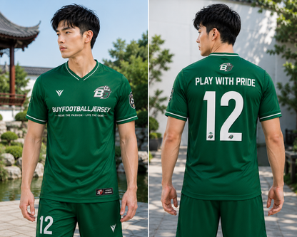 Premium Green Football Jersey for Men - BuyFootballJersey