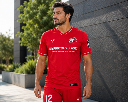 Premium Football Jerseys | Red Soccer Jersey for Men | BuyFootballJersey