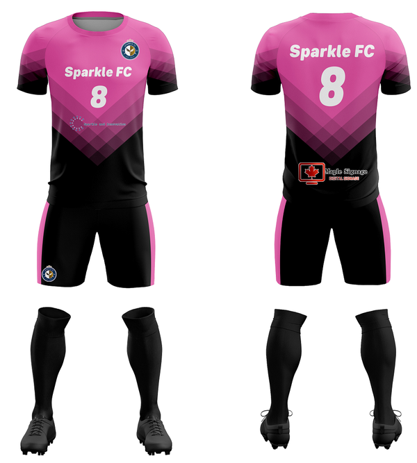 Custom 'Sparkle FC' Training Sport Soccer Sets Jersey | BuyFootballJersey