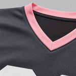 Unofficial Custom Mesh Fan Jersey – Graphite / Blush – Personalized Name, Number & Logo – Not Licensed