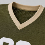 Unofficial Custom Mesh Fan Jersey – Olive / Sand – Personalized Name, Number & Logo – Not Licensed