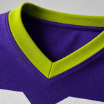 Unofficial Custom Mesh Fan Jersey – Indigo / Lime – Personalized Name, Number & Logo – Not Licensed