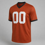Unofficial Custom Mesh Fan Jersey – Rust / Charcoal – Personalized Name, Number & Logo – Not Licensed