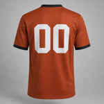 Unofficial Custom Mesh Fan Jersey – Rust / Charcoal – Personalized Name, Number & Logo – Not Licensed
